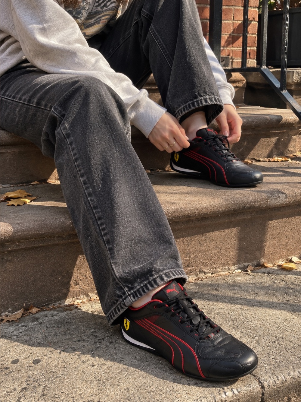 Puma Black & Red Ferrari Drift Cat Driving Shoes